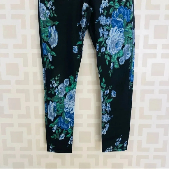 Albion Fit Antigua Floral Leggings Blue Gray M - Picture 5 of 5